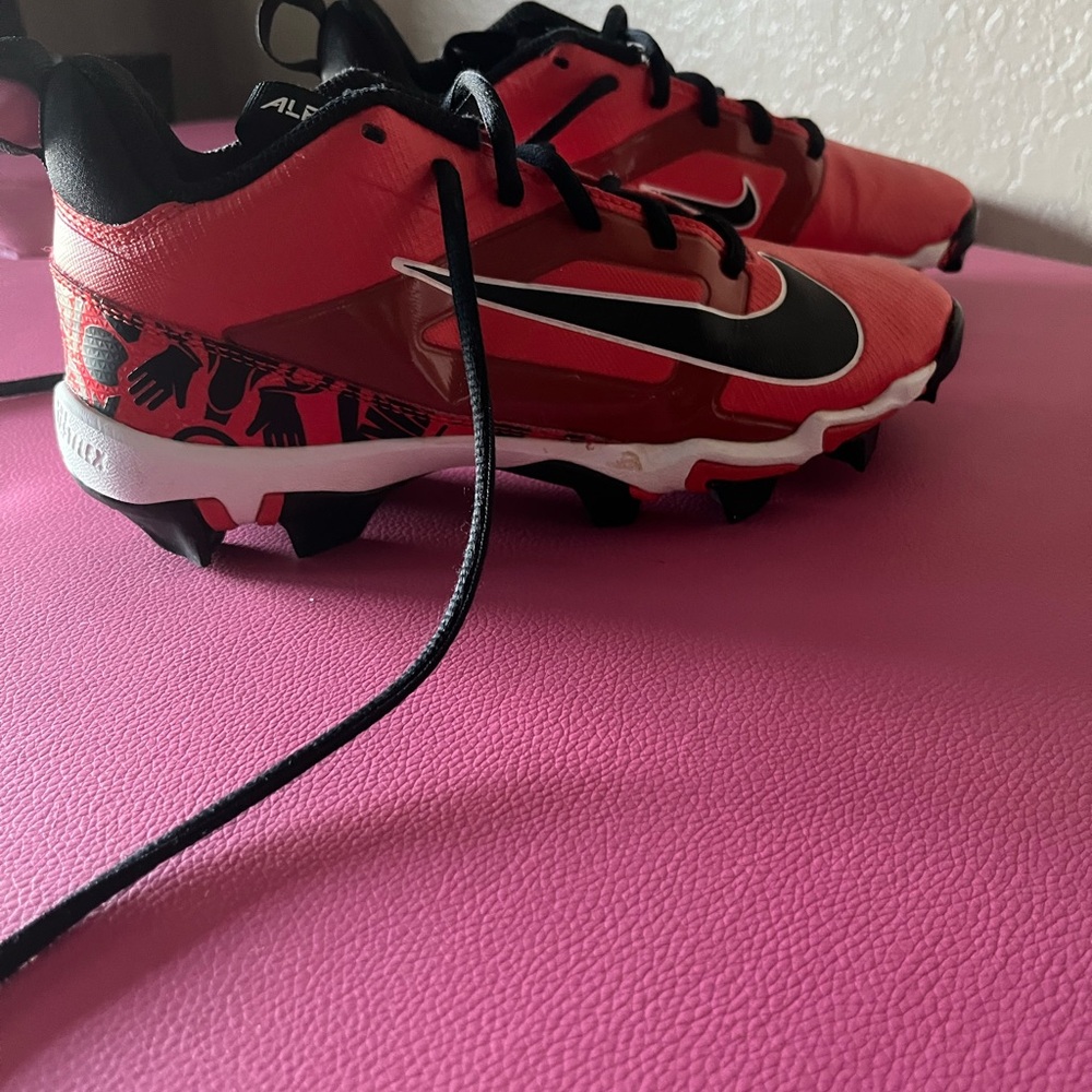 Nike Red and Black Athletic Cleats